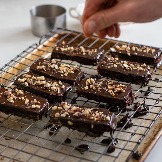 Double Chocolate Hazelnut Bars