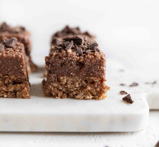 Chocolate Oatmeal Cookie Dough Bars