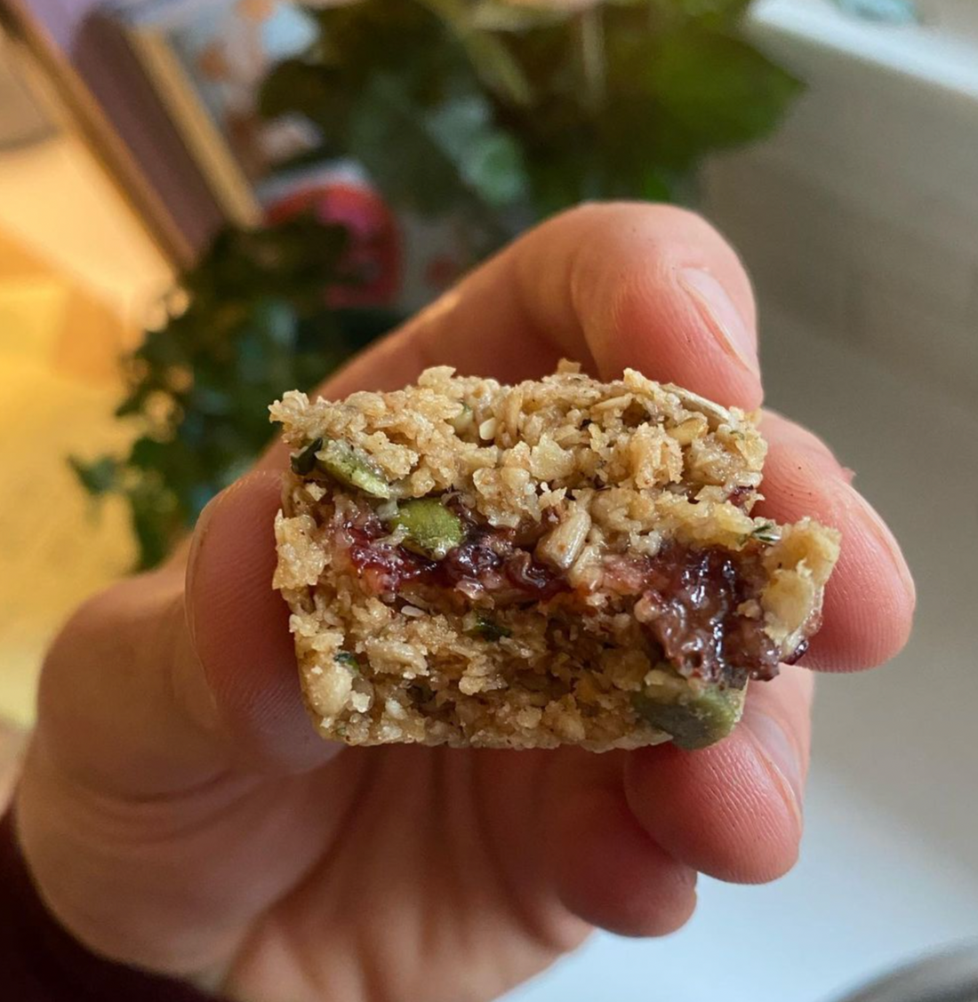 Granola Bar Jam Bites